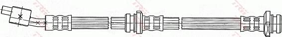 TRW PHD480 - PRZEWÓD HAM. ELAST. NISSAN P. ALMERA 1.5-2.2 DCI 00-06 LE