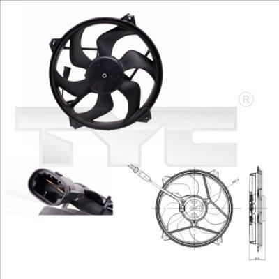 TYC 805-0007 - WENTYLATOR CHLOD.C5 01-04 3.0 V6 385MM