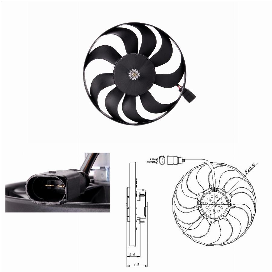 TYC 802-0001 — Wentylator, chłodzenie silnika