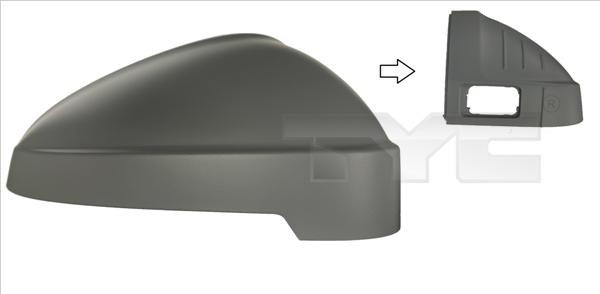 TYC 302-0113-2 - LUSTERKO ZEWN.OB.AUDI A4 15- -P-DO MAL.