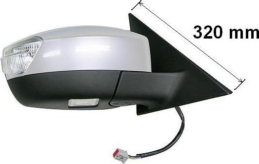 TYC 310-0124 - LUSTERKO ZEWN.FORD S-MAX 2.0 06-14-L-