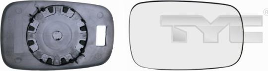 TYC 328-0101-1 - LUSTERKO ZEWN.WKLAD CLIO-MEGANE 05- -P-