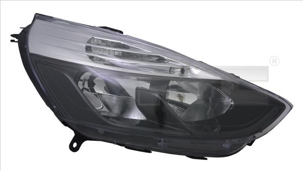 TYC 20-14189-05-2 - REFLEKTOR CLIO 12- -P- H7-H1 CZARNY
