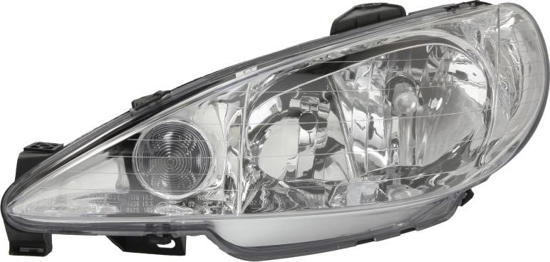 TYC 20-14364-05-2 - REFLEKTOR PEUGEOT 206 05- -L-H7H1-VALEO