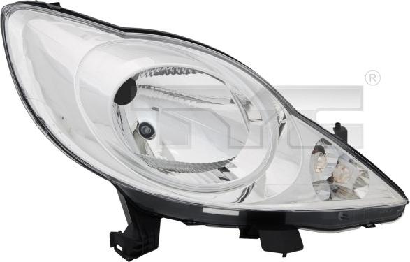 TYC 20-11608-15-2 - REFLEKTOR PEUGEOT 107 05- -L-H4-SILN-TYC