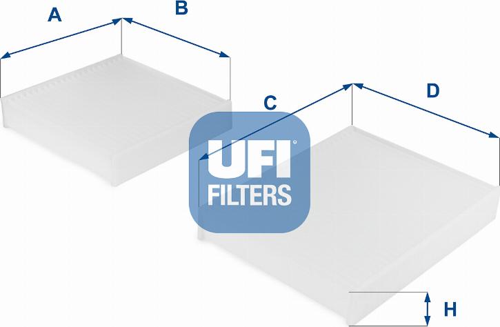 UFI 53.143.00 — Filtr kabinowy