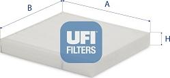 UFI 53.160.00 — Filtr kabinowy