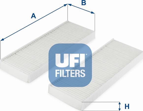 UFI 53.313.00 — Filtr kabinowy
