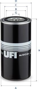 UFI 86.013.00 - Filtr hydrauliczny