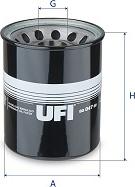 UFI 80.047.00 — Filtr, hydraulika robocza