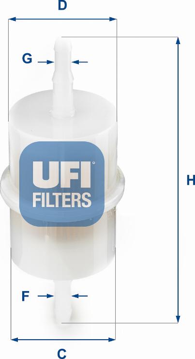 UFI 31.001.00 — Filtr paliwa