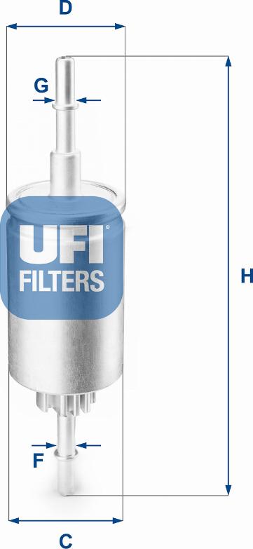 UFI 31.844.00 — Filtr paliwa