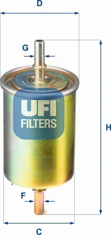 UFI 31.850.00 — Filtr paliwa