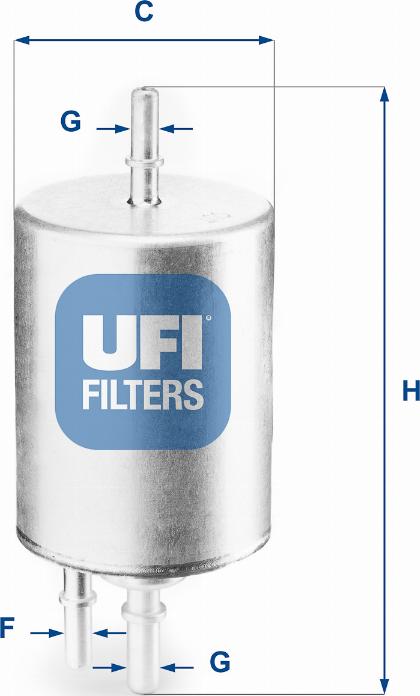 UFI 31.831.00 — Filtr paliwa