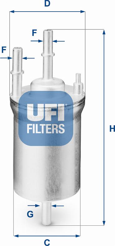 UFI 31.833.00 — Filtr paliwa