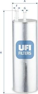 UFI 31.A39.00 — Filtr paliwa