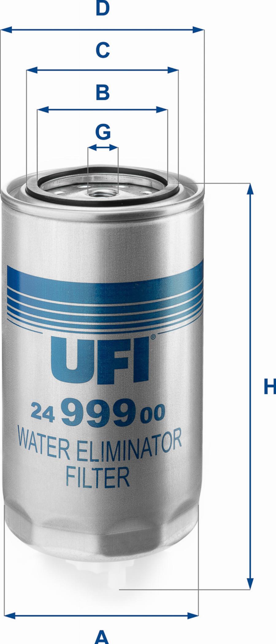 UFI 24.999.00 — Filtr paliwa