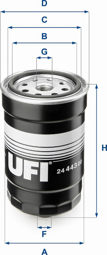 UFI 24.443.00 - Filtr paliwa
