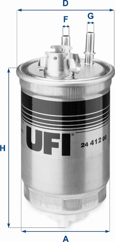 UFI 24.412.00 — Filtr paliwa