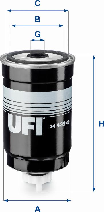 UFI 24.439.00 - FILTR PALIWA