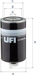 UFI 24.503.00 — Filtr paliwa