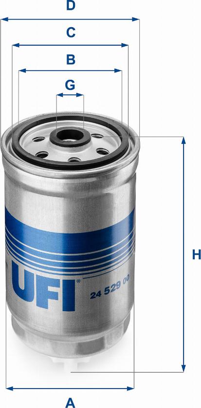 UFI 24.529.00 — Filtr paliwa