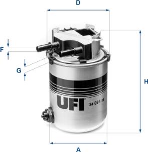 UFI 24.095.04 — Filtr paliwa