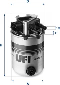 UFI 24.095.00 — Filtr paliwa
