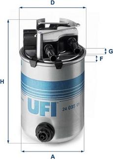 UFI 24.095.01 — Filtr paliwa