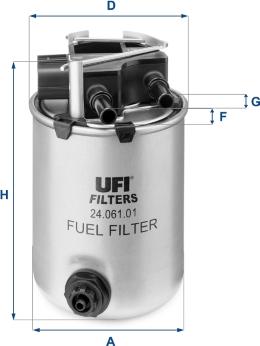 UFI 24.061.01 — Filtr paliwa