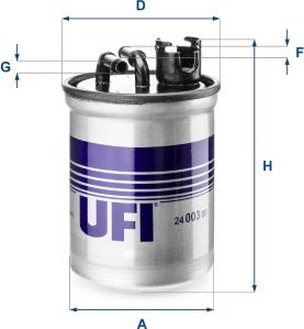 UFI 24.003.00 — Filtr paliwa