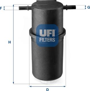 UFI 2414400 — Filtr paliwa