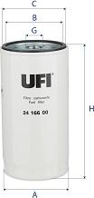 UFI 24.166.00 - Filtr paliwa