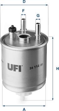 UFI 24.114.00 — Filtr paliwa