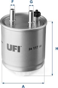 UFI 24.117.00 — Filtr paliwa