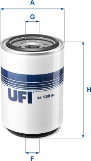 UFI 24.138.00 — Filtr paliwa