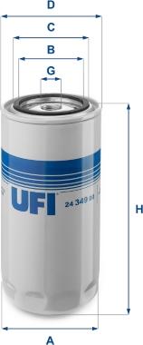UFI 24.349.00 — Filtr paliwa