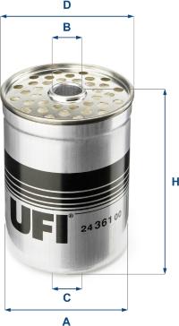 UFI 24.361.00 — Filtr paliwa