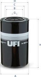 UFI 24.257.00 — Filtr paliwa