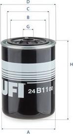 UFI 24.B11.00 - Filtr paliwa