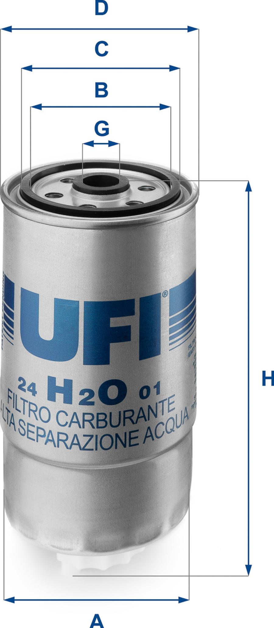 UFI 24.H2O.01 — Filtr paliwa