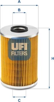 UFI 25.539.00 — Filtr oleju
