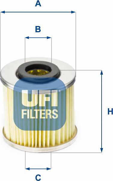 UFI 25.529.00 — Filtr oleju