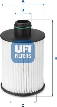 UFI 25.093.00 — Filtr oleju