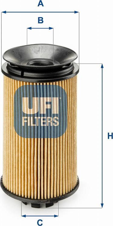 UFI 25.092.00 - Filtr oleju