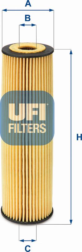 UFI 25.050.00 - FILTR OLEJU