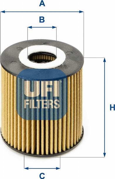 UFI 25.052.00 - Filtr oleju