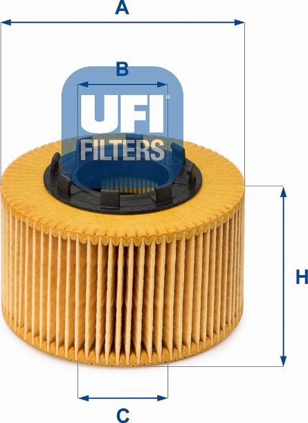 UFI 25.015.00 — Filtr oleju
