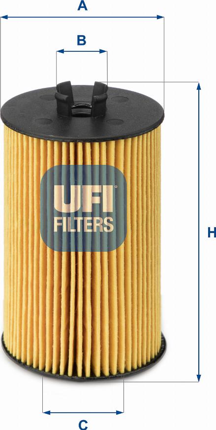 UFI 25.012.00 — Filtr oleju