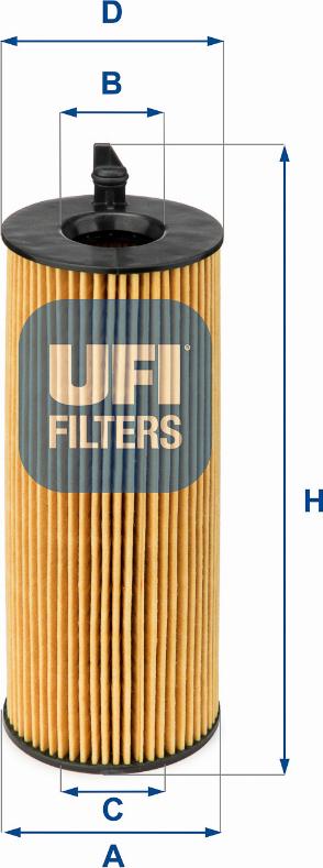 UFI 25.084.00 — Filtr oleju